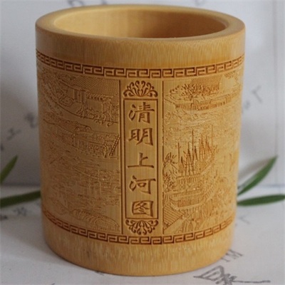 特價竹雕刻筆筒 融合創(chuàng)意工藝與文化內(nèi)涵的商務(wù)禮品新選擇